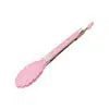 Pink Food Grade Silicone Tongs 