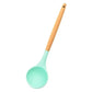 Light blue cooking spoon