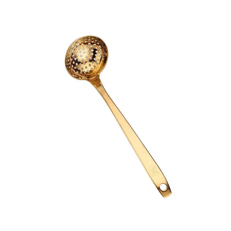 Gold soup ladle