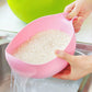 Pink rice washing sieve