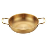 Stainless steel gold cooking pot