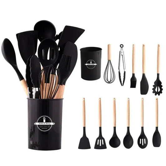 12-Piece Silicone Kitchen Utensils Set