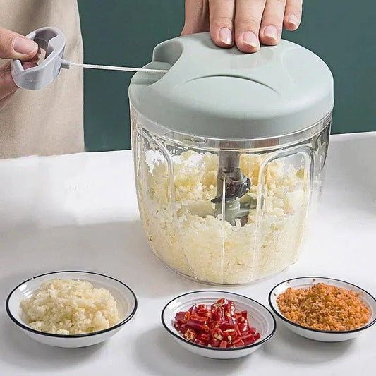 Manual garlic chopper