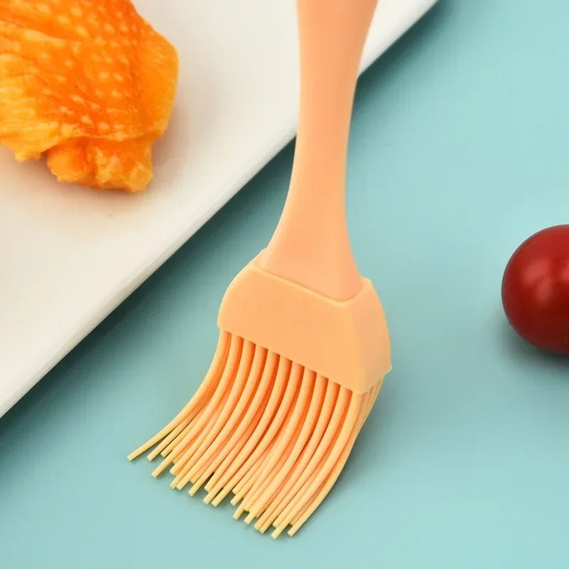 Orange silicone oil brush