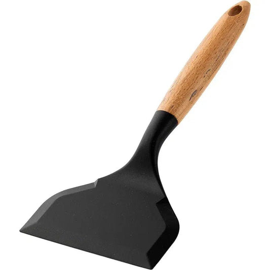 silicone and wooden versatile spatula